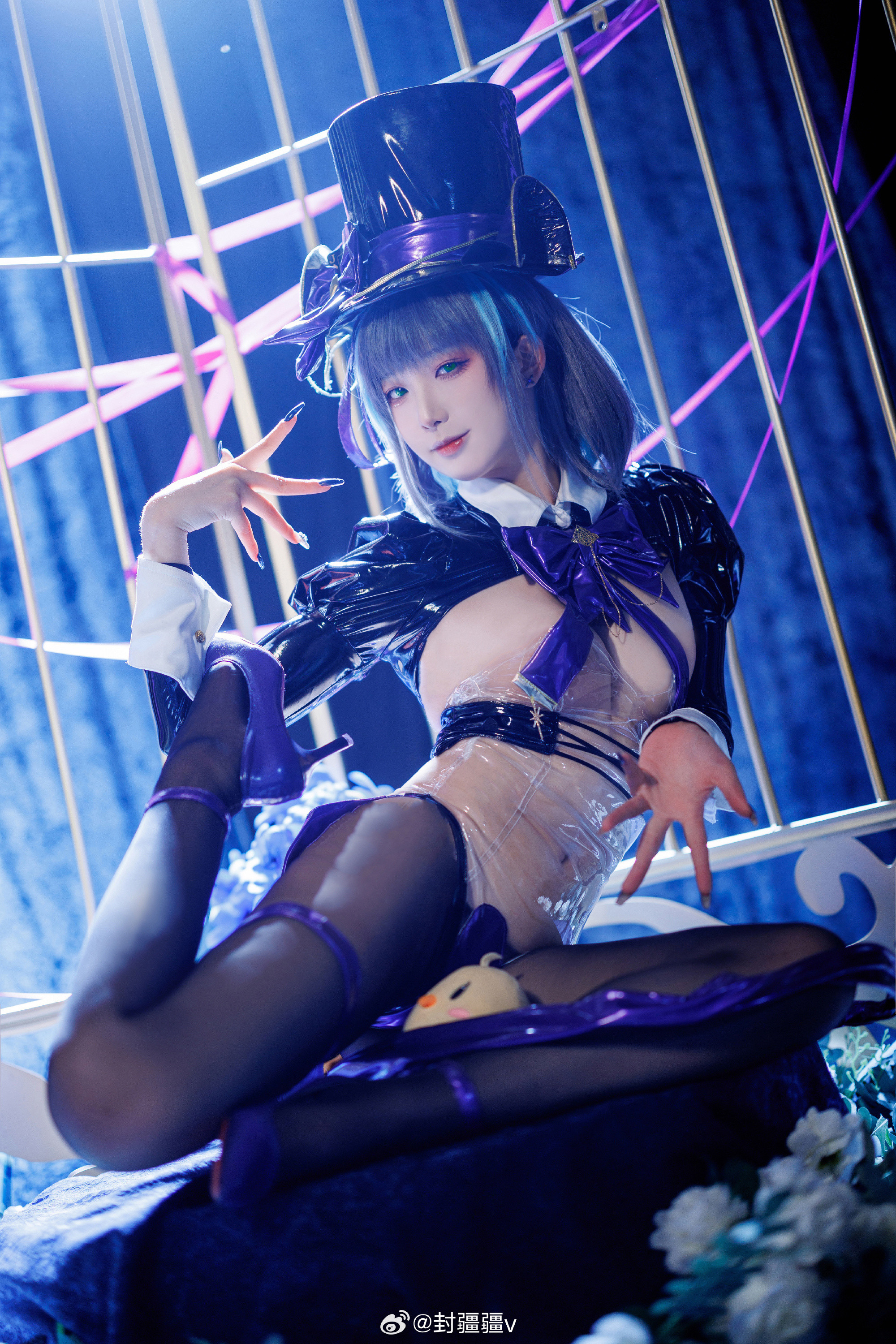 COSPLAY碧蓝航线 柴郡魔术师～绚烂夜梦@封疆疆v-第3张