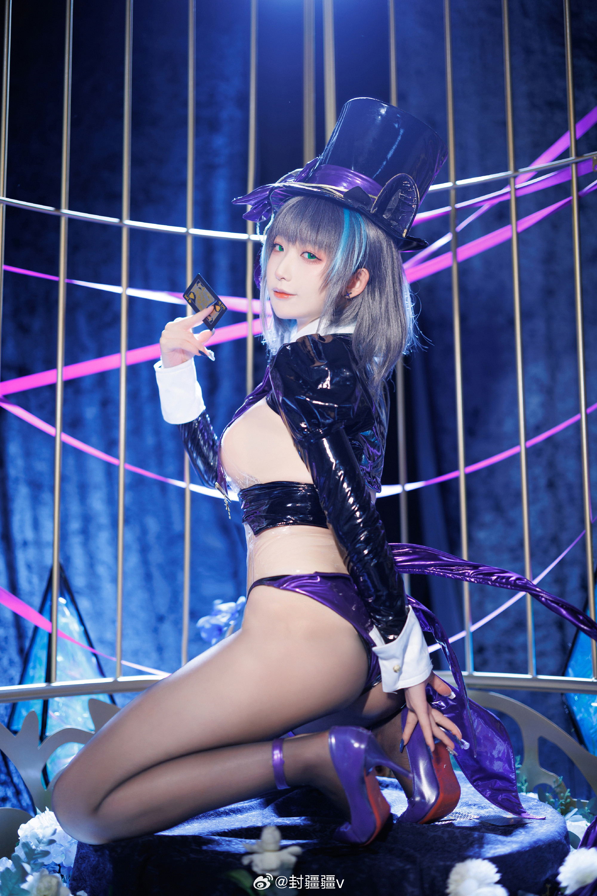 COSPLAY碧蓝航线 柴郡魔术师～绚烂夜梦@封疆疆v-第4张