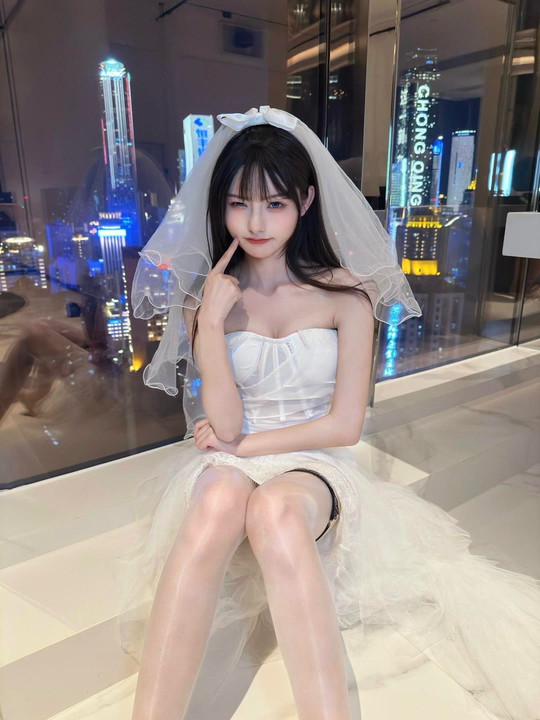 蜡笔小熙, 比昨天更想你甜妹婚纱-丝袜美图-第4张