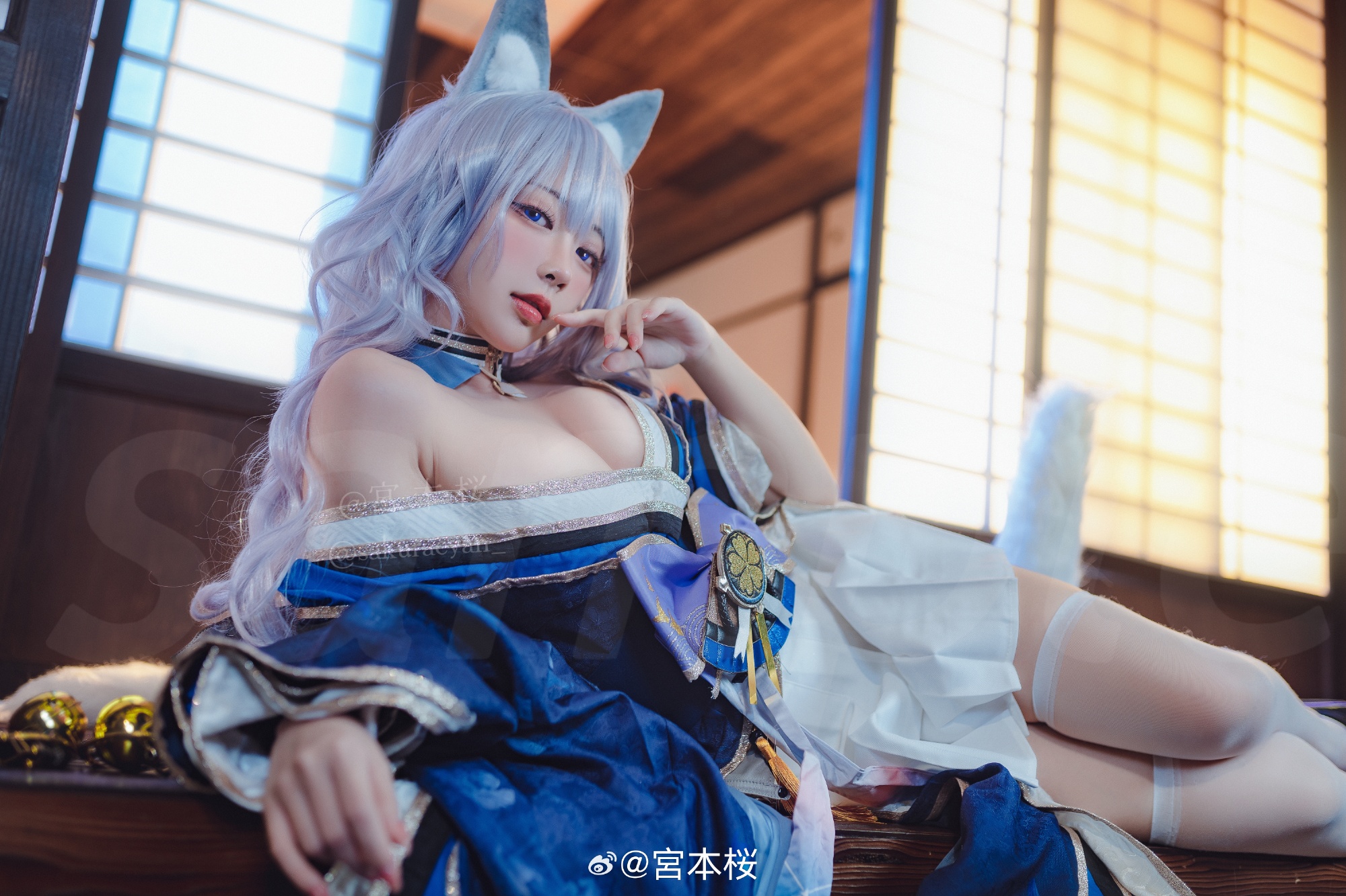 cosplay🌙欢迎回来，妾身已等候汝多时了。碧蓝航线 信浓@宮本桜-第1张